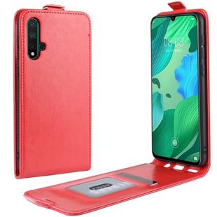 Crazy Horse Vertical Flip Leather Protective Case for Huawei Nova 5(red)