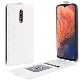 Crazy Horse Vertical Flip Leather Protective Case for OPPO RENO Z(white)