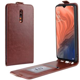 Crazy Horse Vertical Flip Leather Protective Case for OPPO RENO Z(Brown)