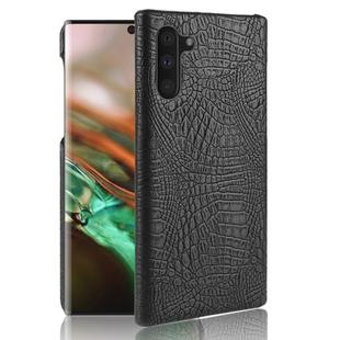 Shockproof Crocodile Texture PC + PU Case For Galaxy Note 10(Black)