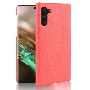 Shockproof Crocodile Texture PC + PU Case For Galaxy Note 10(Red)