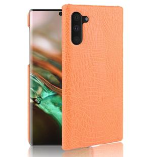 Shockproof Crocodile Texture PC + PU Case For Galaxy Note 10(Orange)