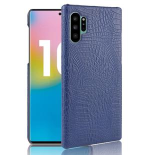 Shockproof Crocodile Texture PC + PU Case For Galaxy Note 10 Pro(Blue)