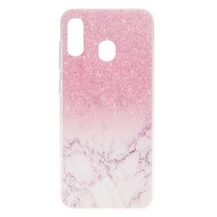Stylish and Beautiful Pattern TPU Drop Protection Case for Galaxy A20E(Marble)