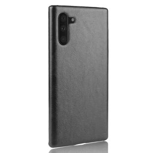 Shockproof Litchi Texture PC + PU Case For Galaxy Note10(Black)