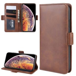 For iPhone 11 Pro Max Dual-side Magnetic Buckle Horizontal Flip Leather Case, with Holder & Card Slots & Wallet & Photo Frame(Brown)