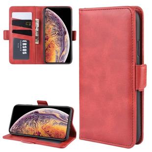 For iPhone 11 Pro Max Dual-side Magnetic Buckle Horizontal Flip Leather Case, with Holder & Card Slots & Wallet & Photo Frame(Red)