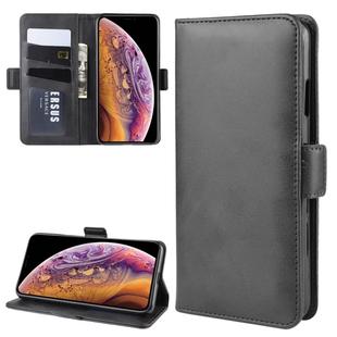 For iPhone XS Max Dual-side Magnetic Buckle Horizontal Flip Leather Case with Holder & Card Slots & Wallet & Photo Frame(Black)