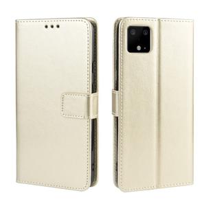 Retro Crazy Horse Texture Horizontal Flip Leather Case for Google Pixel 4XL, with Holder & Card Slots & Photo Frame(Gold)