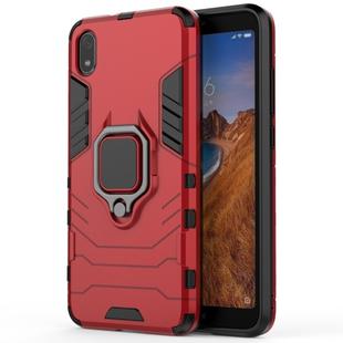PC + TPU Shockproof Protective Case with Magnetic Ring Holder for Xiaomi Redmi 7A(Red)