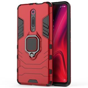 PC + TPU Shockproof Protective Case with Magnetic Ring Holder for Xiaomi 9T / 9T Pro(Red)