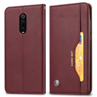 Knead Skin Texture Horizontal Flip Leather Case for Xiaomi Redmi K20/K20 Pro /Xiaomi 9T/ Xiaomi 9T Pro, with Photo Frame & Holder & Card Slots & Wallet(Wine Red)