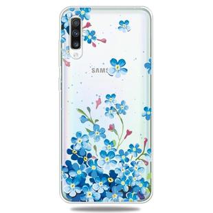 Picture Printing Transparent TPU Mobile Shell for Galaxy A50(Starflower)