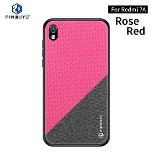 PINWUYO Honors Series Shockproof PC + TPU Protective Case for Xiaomi RedMi 7A(Red)