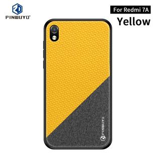 PINWUYO Honors Series Shockproof PC + TPU Protective Case for Xiaomi RedMi 7A(Yellow)