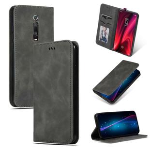 Retro Skin Feel Business Magnetic Horizontal Flip Leather Case for Xiaomi Mi 9T  / Mi 9T Pro / Redmi K20  /  K20 Pro(Dark Gray)