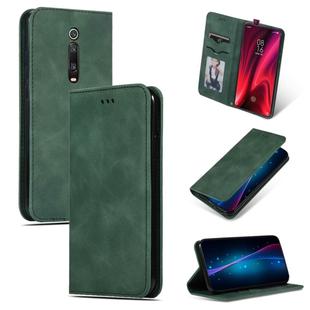 Retro Skin Feel Business Magnetic Horizontal Flip Leather Case for Xiaomi Mi 9T  / Mi 9T Pro / Redmi K20  /  K20 Pro(Army Green)