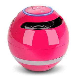 T&G A18 Ball Bluetooth Speaker with LED Light Portable Wireless Mini Speaker Mobile Music MP3 Subwoofer Support TF (Pink) 