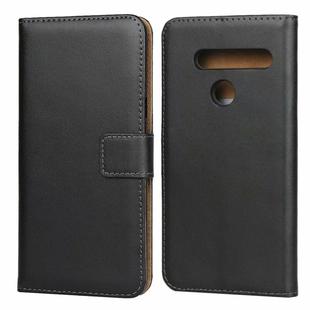 Leather Horizontal Flip Holster for LG G8 with Magnetic Clasp and Bracket and Card Slot and Wallet(Black)