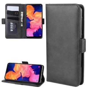 Wallet Stand Leather Cell Phone Case for Galaxy A10，with Wallet & Holder & Card Slots(Black)