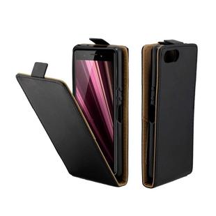 Business Style Vertical Flip TPU Leather Case  with Card Slot For Sony Xperia XZ4 Compact / XZ4C(black)