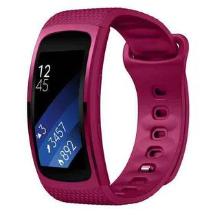 Silicone Watch Band for Samsung Gear Fit2 SM-R360, Wrist Strap Size:126-175mm(Purple)