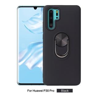 360 Rotary Multifunctional Stent PC+TPU Case for Huawei P30 Pro , with Magnetic Invisible Holder(Black)