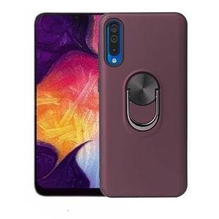 360 Rotary Multifunctional Stent PC+TPU Case for Huawei P30 ,with Magnetic Invisible Holder(Jujube Red)