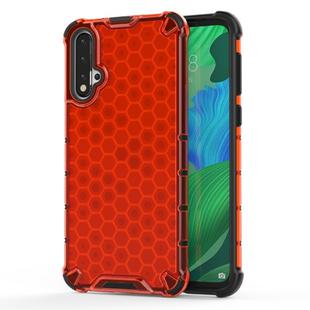 Shockproof Honeycomb PC + TPU Case for Huawei Nova 5 / Nova 5 Pro(Red)