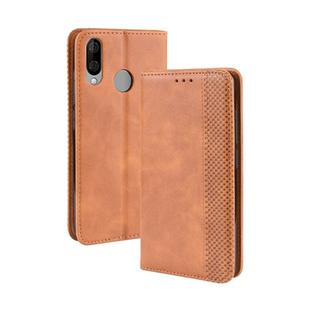 Magnetic Buckle Retro Crazy Horse Texture Horizontal Flip Leather Case for Wiko VIEW 3 LITE , with Holder & Card Slots & Photo Frame(Brown)