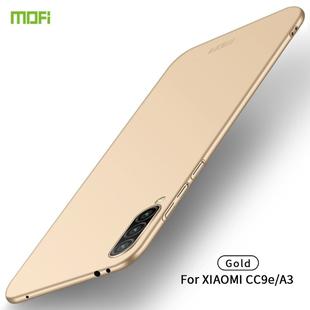 MOFI Frosted PC Ultra-thin Hard Case for Xiaomi CC9e / A3(Gold)