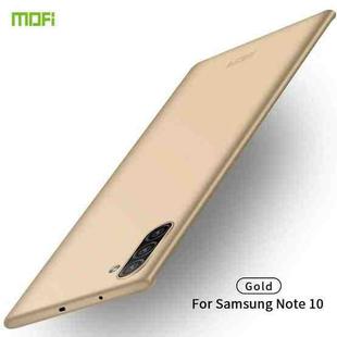 MOFI Frosted PC Ultra-thin Hard Case for Galaxy Note10(Gold)