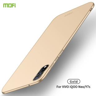 MOFI Frosted PC Ultra-thin Hard Case for Vivo Y7S / IQOO Neo(Gold)