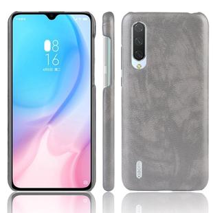 Shockproof Litchi Texture PC + PU Case For Xiaomi Mi A3(Gray)