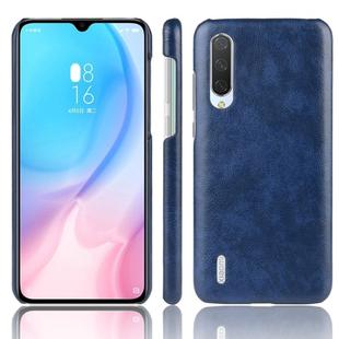 Shockproof Litchi Texture PC + PU Case For Xiaomi Mi A3(Blue)