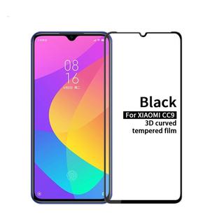 MOFI 9H 3D Explosion-proof Curved Screen Tempered Glass Film for Xiaomi Mi CC9(Black)