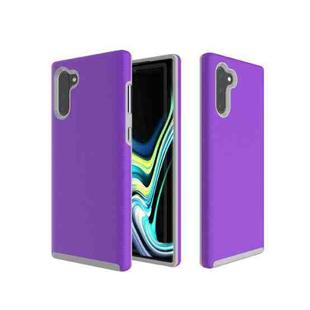 Hard Case  Anti-slip Armor Texture TPU + PC Case for Galaxy Note10+(Purple)