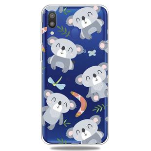 Fashion Soft TPU Case 3D Cartoon Transparent Soft Silicone Cover Phone Cases For Galaxy A40(Koala)