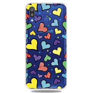 Fashion Soft TPU Case 3D Cartoon Transparent Soft Silicone Cover Phone Cases For Galaxy A70(More Love)