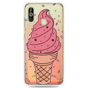 Fashion Soft TPU Case 3D Cartoon Transparent Soft Silicone Cover Phone Cases For Galaxy A60(Big Cone)