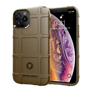 For iPhone 11 Pro Max Full Coverage Shockproof TPU Case (Brown)