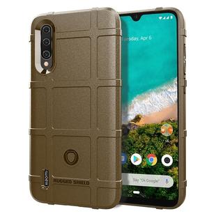 Full Coverage Shockproof TPU Case for Xiaomi Mi A3(Brown)