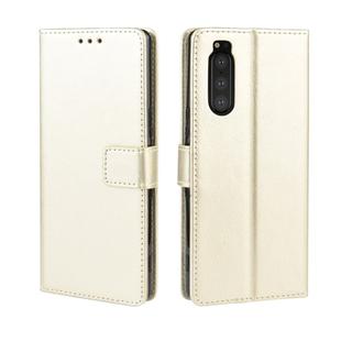 Retro Crazy Horse Texture Horizontal Flip Leather Case for Sony Xperia 2 , with Holder & Card Slots & Photo Frame(Gold)