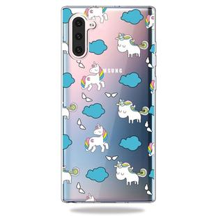 Fashion Soft TPU Case 3D Cartoon Transparent Soft Silicone Cover Phone Cases For Galaxy Note10(Cloud Horse)