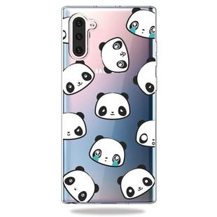 Fashion Soft TPU Case 3D Cartoon Transparent Soft Silicone Cover Phone Cases For Galaxy Note10(Facial Bear)