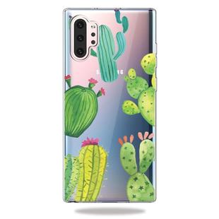 Fashion Soft TPU Case 3D Cartoon Transparent Soft Silicone Cover Phone Cases For Galaxy Note10+(Cactus)