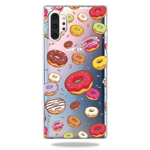 Fashion Soft TPU Case 3D Cartoon Transparent Soft Silicone Cover Phone Cases For Galaxy Note10+(Doughnut)