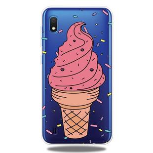 Fashion Soft TPU Case 3D Cartoon Transparent Soft Silicone Cover Phone Cases For Galaxy A10(Big Cone)