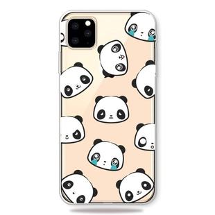 For iPhone 11 Pro Fashion Soft TPU Case3D Cartoon Transparent Soft Silicone Cover Phone Cases (Facial Bear)