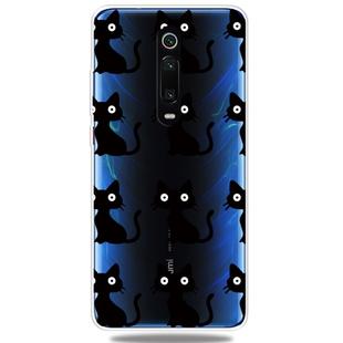 Fashion Soft TPU Case 3D Cartoon Transparent Soft Silicone Cover Phone Cases For Xiaomi 9T / 9T Pro / Redmi K20 / Redmi K20 Pro(Black Cat)